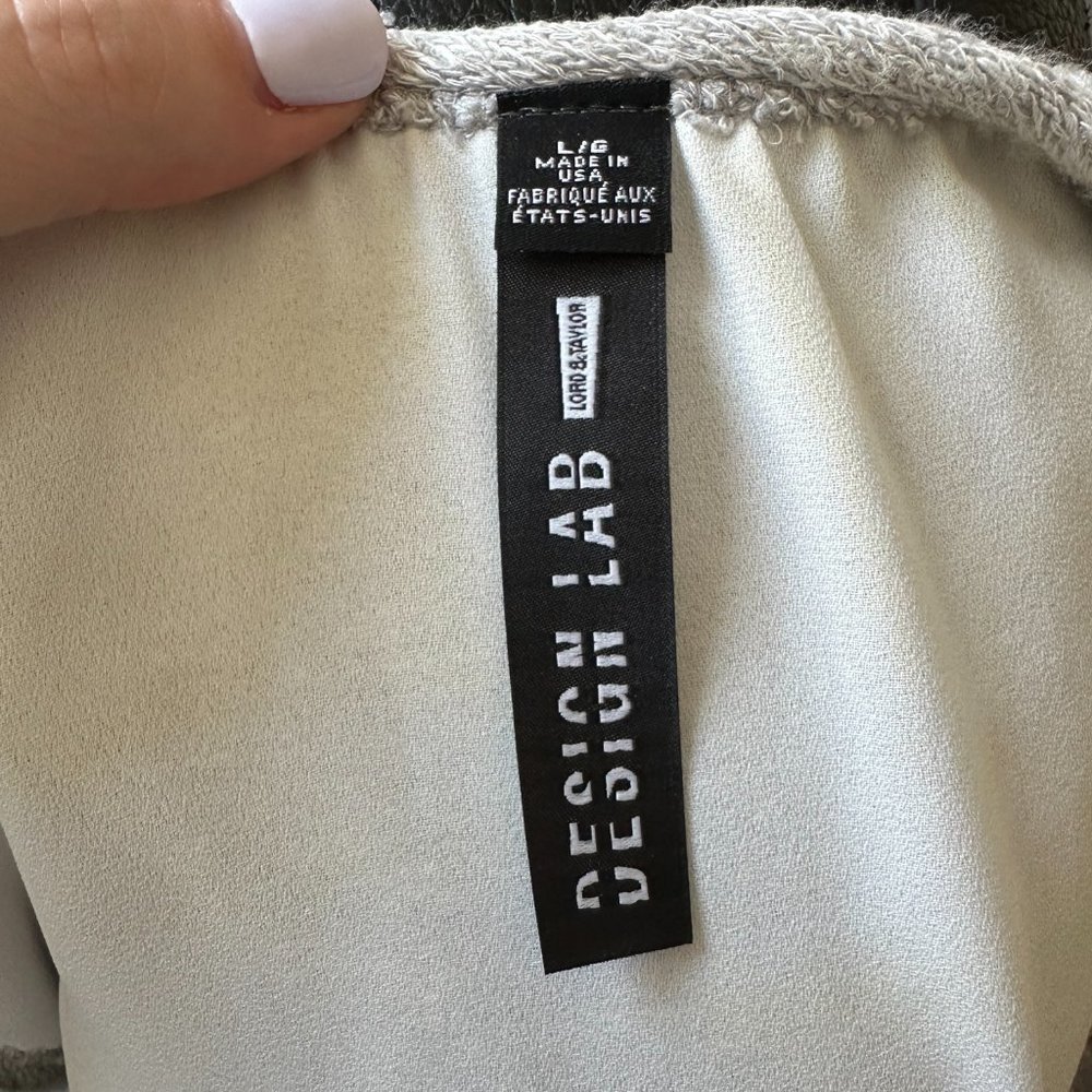 DESIGN LAB Grey Knit Open Back Tank - Picture 4 of 4
